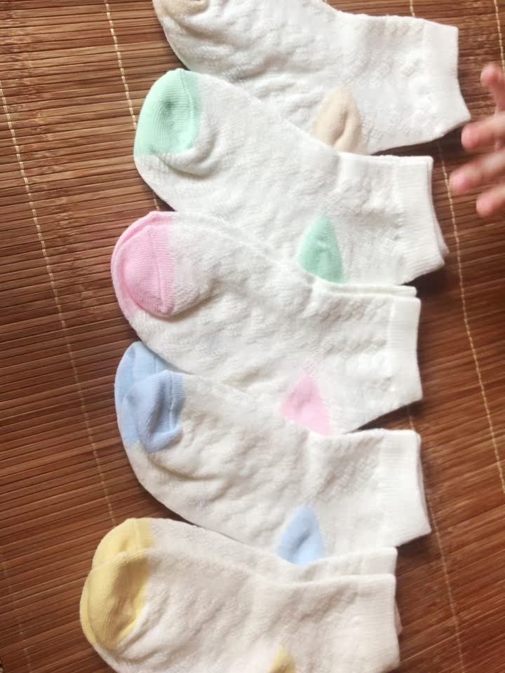 儿童袜子纯棉宝宝男童女童秋冬季中筒袜5双